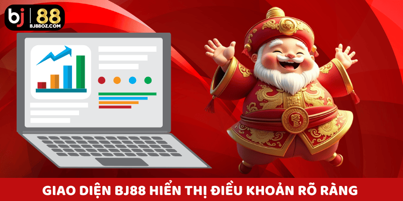Giao diện hiển thị điều khoản rõ ràng trong mục chính sách bảo mật BJ88 giúp người chơi an tâm hơn.